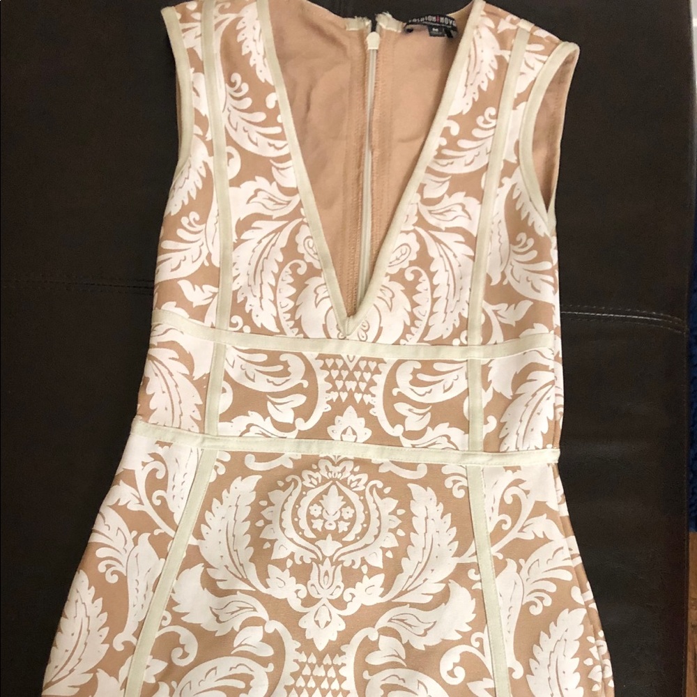 White bandage dress